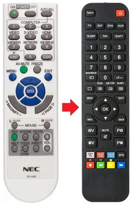 Fernbedienung geeignet für NEC NP-VE303-R | NP110 | NP115