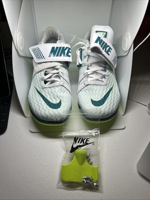 Nike Zoom High Jump HJ Elite White Green Track Shoes FZ9636-100 Men s Size 14