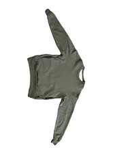 AYR Olive Cotton Crew Neck Pullover Sweatshirt with Pockets mens XS