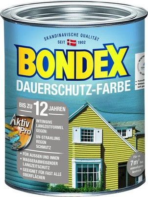 Bondex Dauerschutz-Holzfarbe 750 ml, granitgrau / platinum Holzschutzfarbe