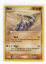 Onix 71/100 Common Sandstorm Pokemon Moderately Played