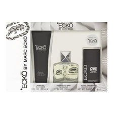 ECKO by Marc Ecko for Men 3 pc Gift Set 1.7 oz EDT + 2.6oz Deod + 3oz Shower Gel