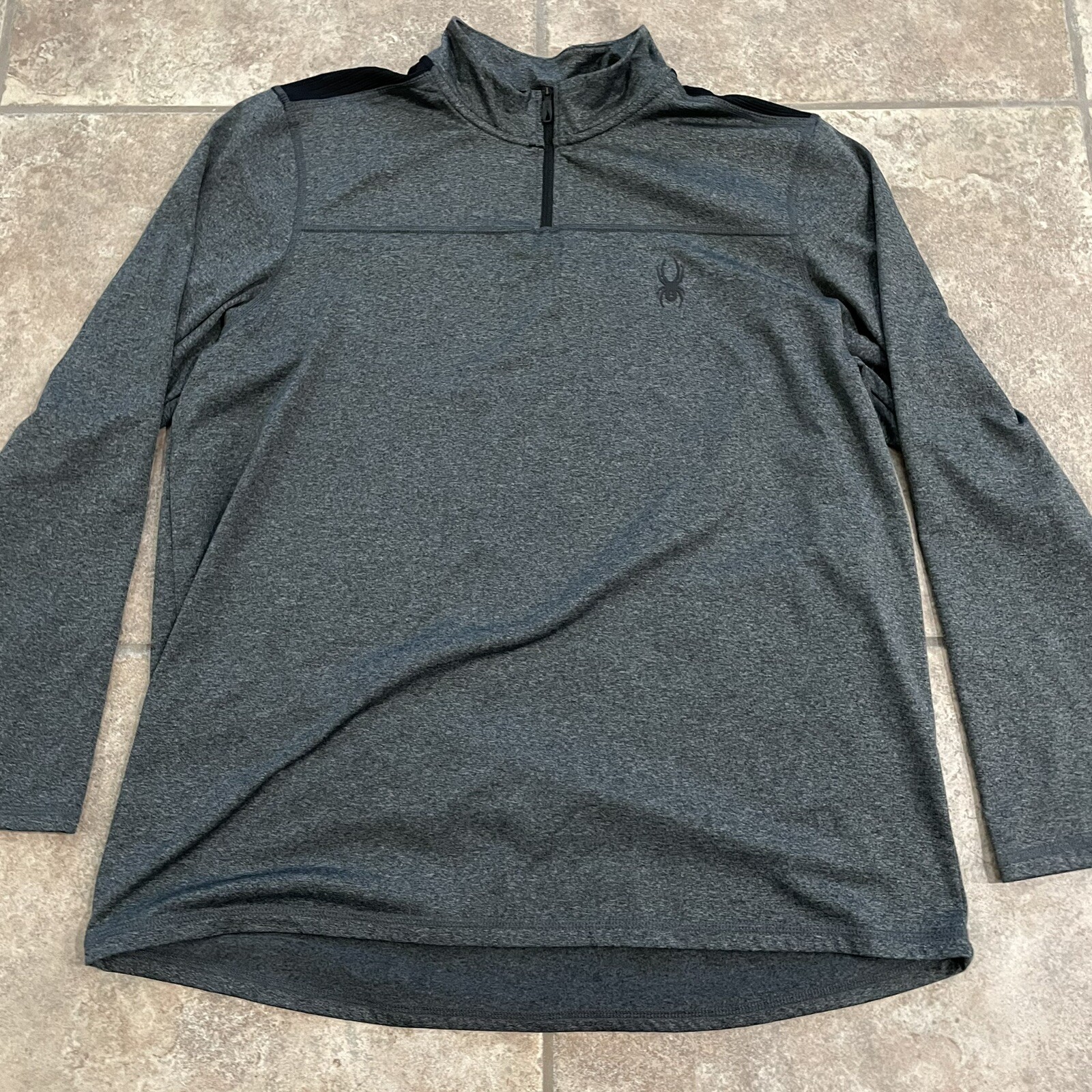 Spyder Active polyester blend gray pullover jacke… - image 1