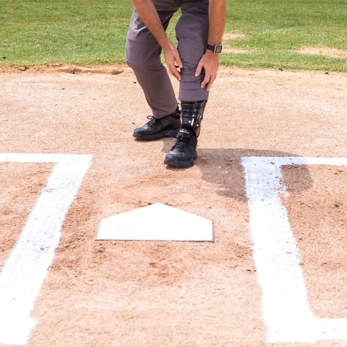 Double Knee Umpire Leg Guards with Wings - 16.5" Baseball & Softball Protection - Picture 7 of 11