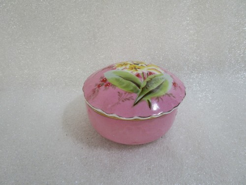 Vintage Carl Teichert Meissen Porcelain Lidded Trinket Pot Dish, Dressing Table  - Foto 2 di 12