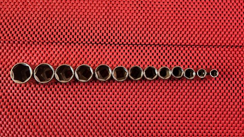 MADE IN THE U.S.A. ARTIGIANO 13 PEZZI 3/8" DR, METRICO, 6 PT PRESA SET 21mm-8mm - Foto 5 di 5