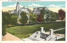 Panorama of The Campus, Syracuse University, Syracuse, New York Postcard