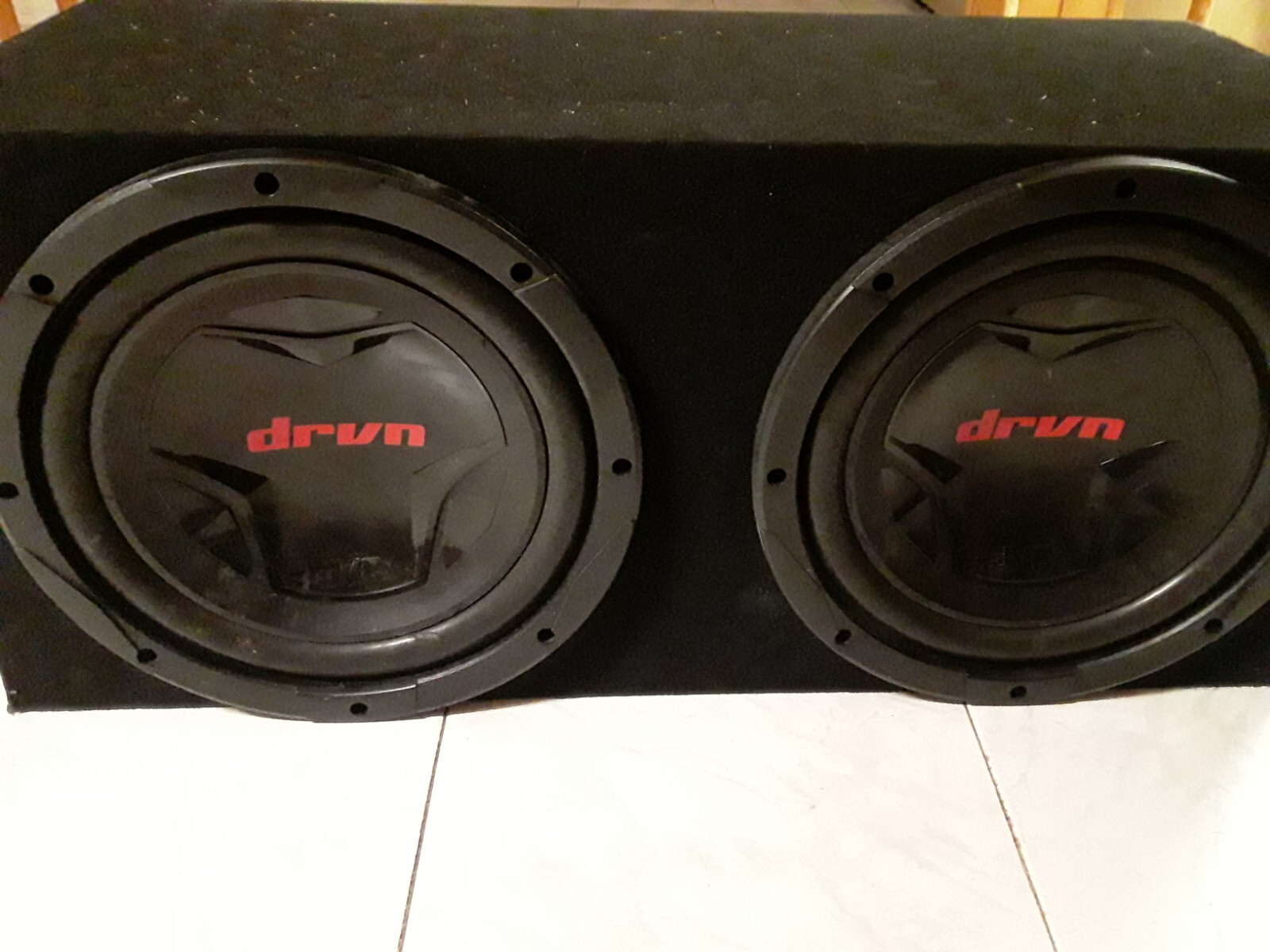 dual 12 inch subwoofer box ported combo eBay