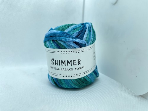 Crystal Palace Yarns Shimmer #9545 Blues Greens - Light Sparkle 50gr 90yds Bulky - Picture 8 of 10