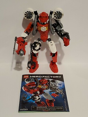 100% Complete & Retired Lego Hero Factory Furno (6293) with