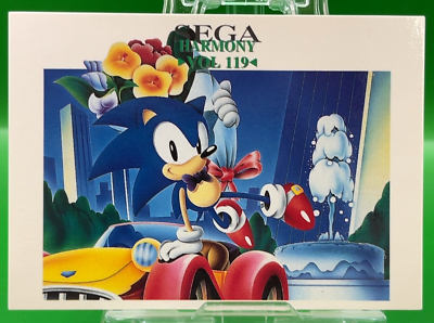 Harmony Vol.5-6 Sonic Hedgehog Flower 1993 Magazine 106 Card SEGA