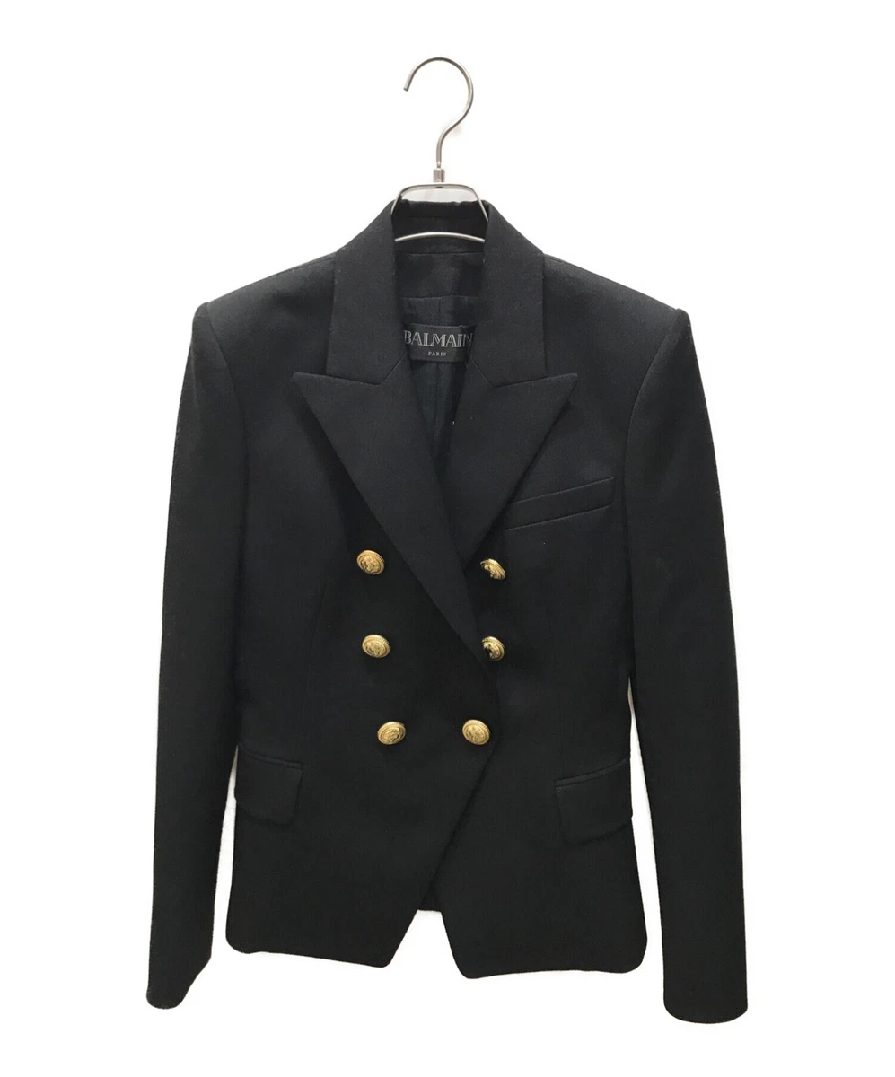Balmain blazer tag size 38 new jacket black