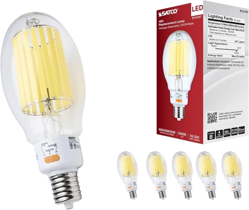 Satco S13197 - 60/68/85 Watt LED HID Replacement  - 5000K (1, 2, OR 6 Pack) - Picture 10 of 10