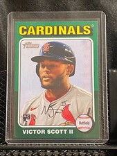 Victor Scott II RC 2024 Topps Heritage High # Green Border #667 Cardinals
