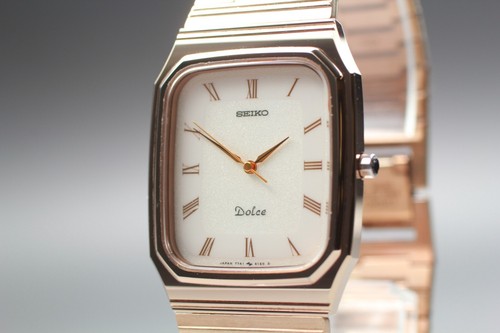 Vintage *EXC+5* SEIKO Dolce 7741-5130 Tungsten Carbide Quartz Men's Watch - Picture 4 of 11