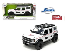 Jada Just Trucks 1:24 2021 Ford Bronco Custom Yokohama White Model 34286
