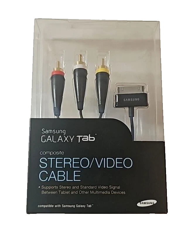 Composite Stereo Video Sync Cable for Samsung Galaxy Tab 30-Pin Media Stream OEM - Image 4 of 4