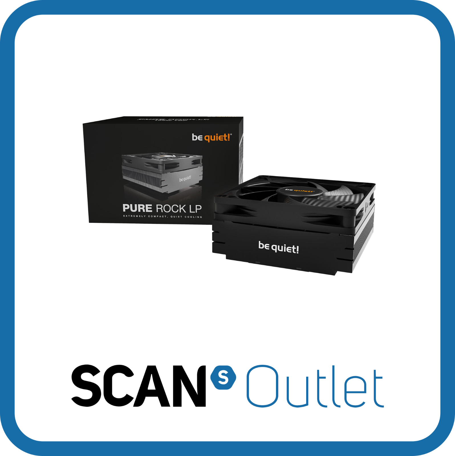 Be quiet! Pure Rock LP, Low-Profile Top Flow Single Tower CPU Cooler, 3 Heatpipe