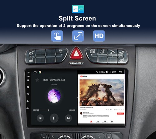 6G+128GB Android 14 GPS Für Mercedes Benz W209 W203 W168 Autoradio Navi Car Play - Bild 7 von 18
