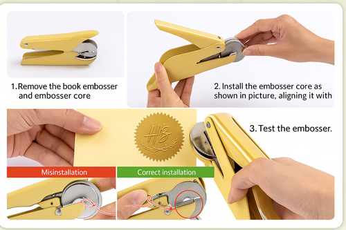 Custom animal book embosser,From the library of embosser,Book Lover Gifts - Picture 3 of 4