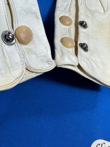 NOS C.1908 French Vallier Washable Gloves, Size 6 ~ Original Card Tag in Wrist! - Picture 11 of 13