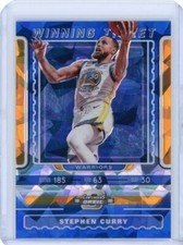 2019-20 Panini Contenders Optic Winning Tickets Blue Ice Prizm #6 Stephen Curry