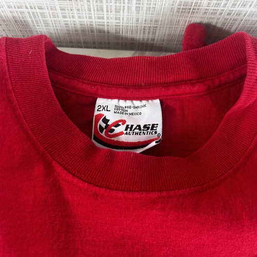 Dale Jr. Oreo Ritz Double Sided Red T Shirt Chase Authentics Y2k Size 2XL Bx0 - Picture 6 of 7