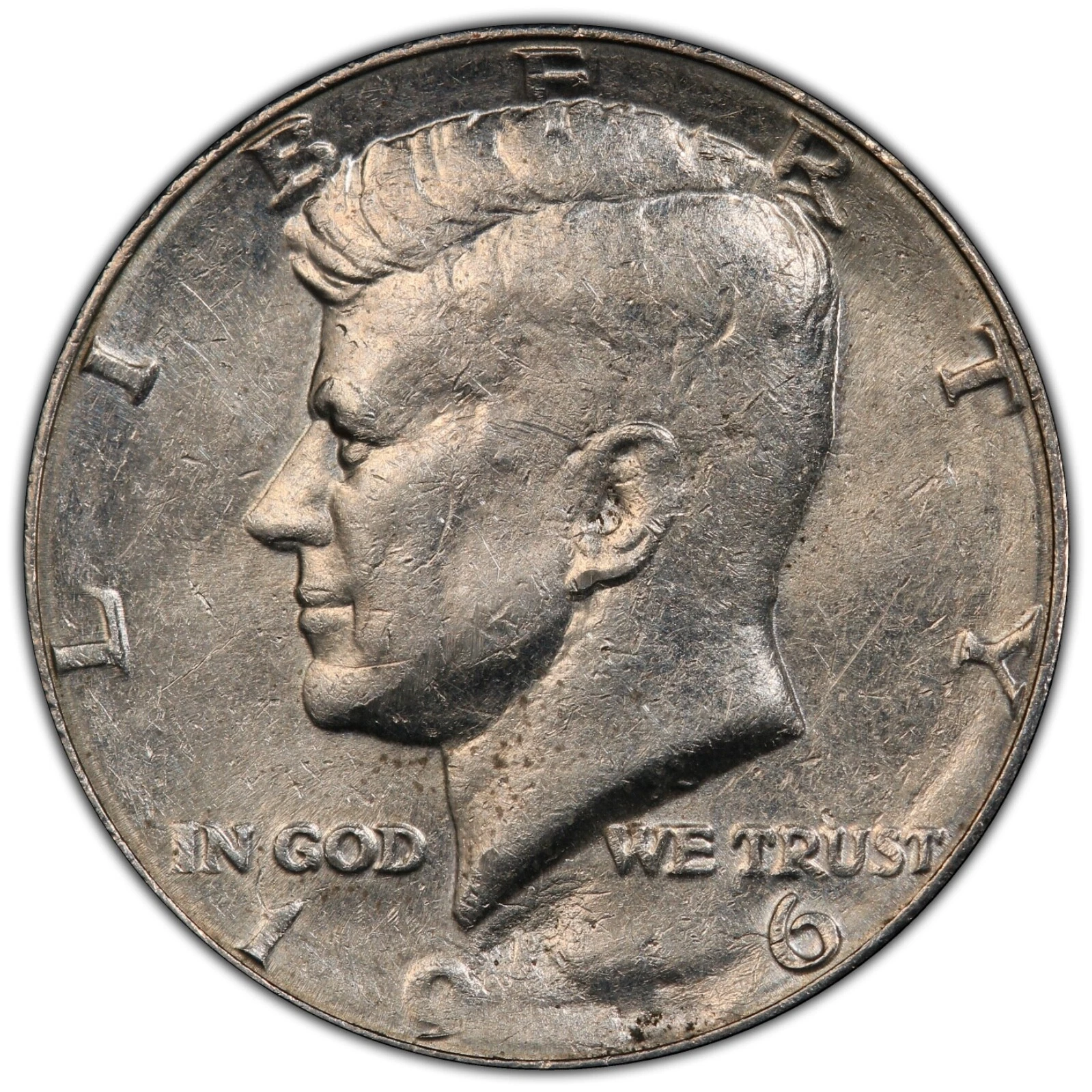 RARE 1986-P 50C Genuine VF Details (98 - Damage) ERROR