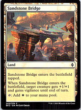 Sandstone Bridge Magic The Gathering Battle For Zendikar Light Play