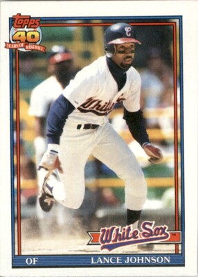 1991 Topps Lance Johnson Chicago White Sox #243