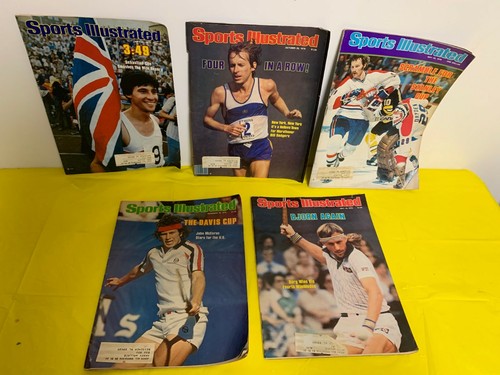 Sports Illustrated 1978 &1979 - (5) -covers track/hockey and Tennis