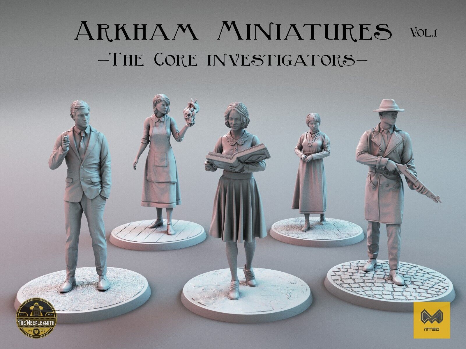 Arkham Horror Jogo De Tabuleiro Em Miniatura Investigador 1/64