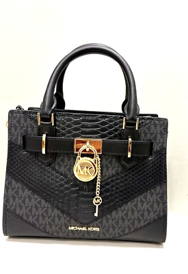 Michael Kors Hamilton Small Women Satchel Handbag Crossbody Bag in  