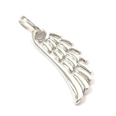 925 Sterling Silber Flügel Anhänger poliert 26 mm lang 11,1 mm breit 2 g