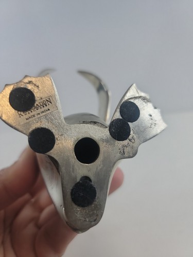 Penguin Silver Plated Candle Holder Restoration Hardware Taper Candle Holder - Picture 5 of 5