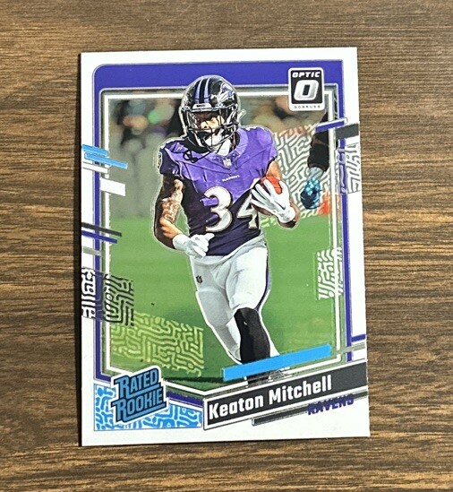 2023 Panini Donruss Optic - Rated Rookie #207 Keaton Mitchell (RC)