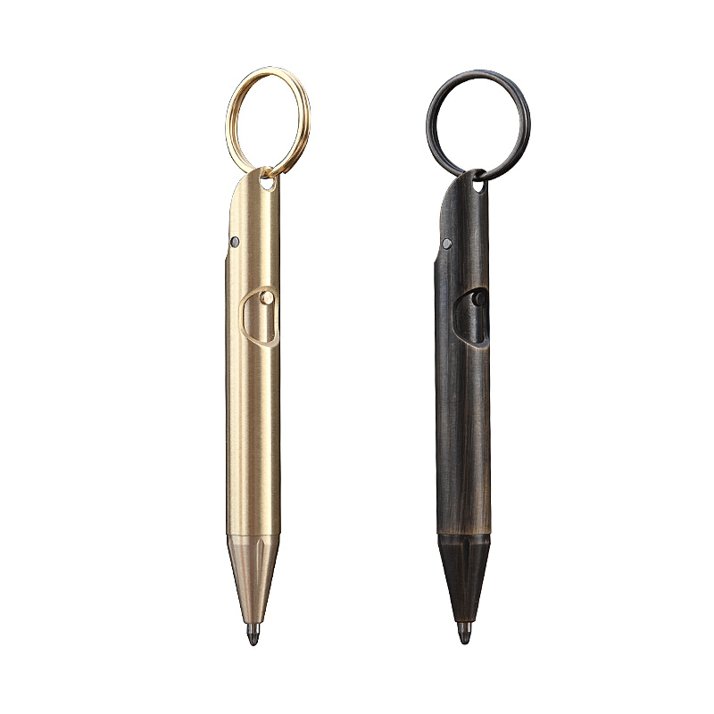 Mini Pocket Brass Ball Pen Signature Pen Outdoor Creative EDC