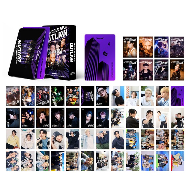 54pcs Set Kpop ATEEZ THE WORLD EP.2 : OUTLAW Lomo Card Collective Lomocards VA10202 54pcs Set Kpop ATEEZ THE WORLD EP.2 : OUTLAW Lomo Card Collective Lomocards VA10202
