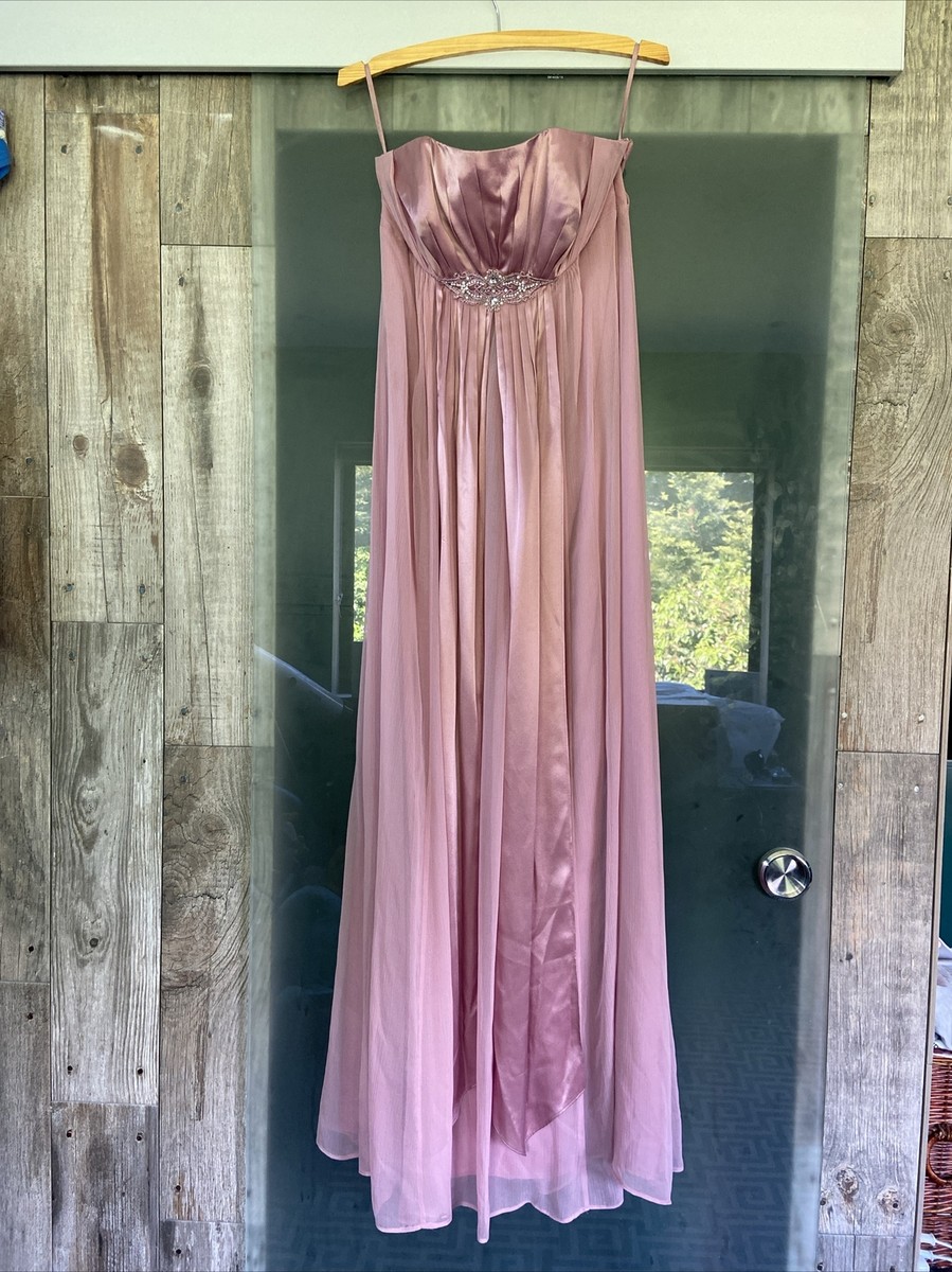 RRP 179 Ladies MONSOON Dusky Pink Silk Wedding Bridesmaid Dress Size 12  BNWT | eBay UK