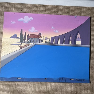 Animation cel BACKGROUNDS production art cels anime vintage cartoons Disney BG35