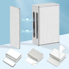 Magnetic Door Catch Adhesive  4 Pack Kitchen Cabinet Magnets for Closure Strong 
