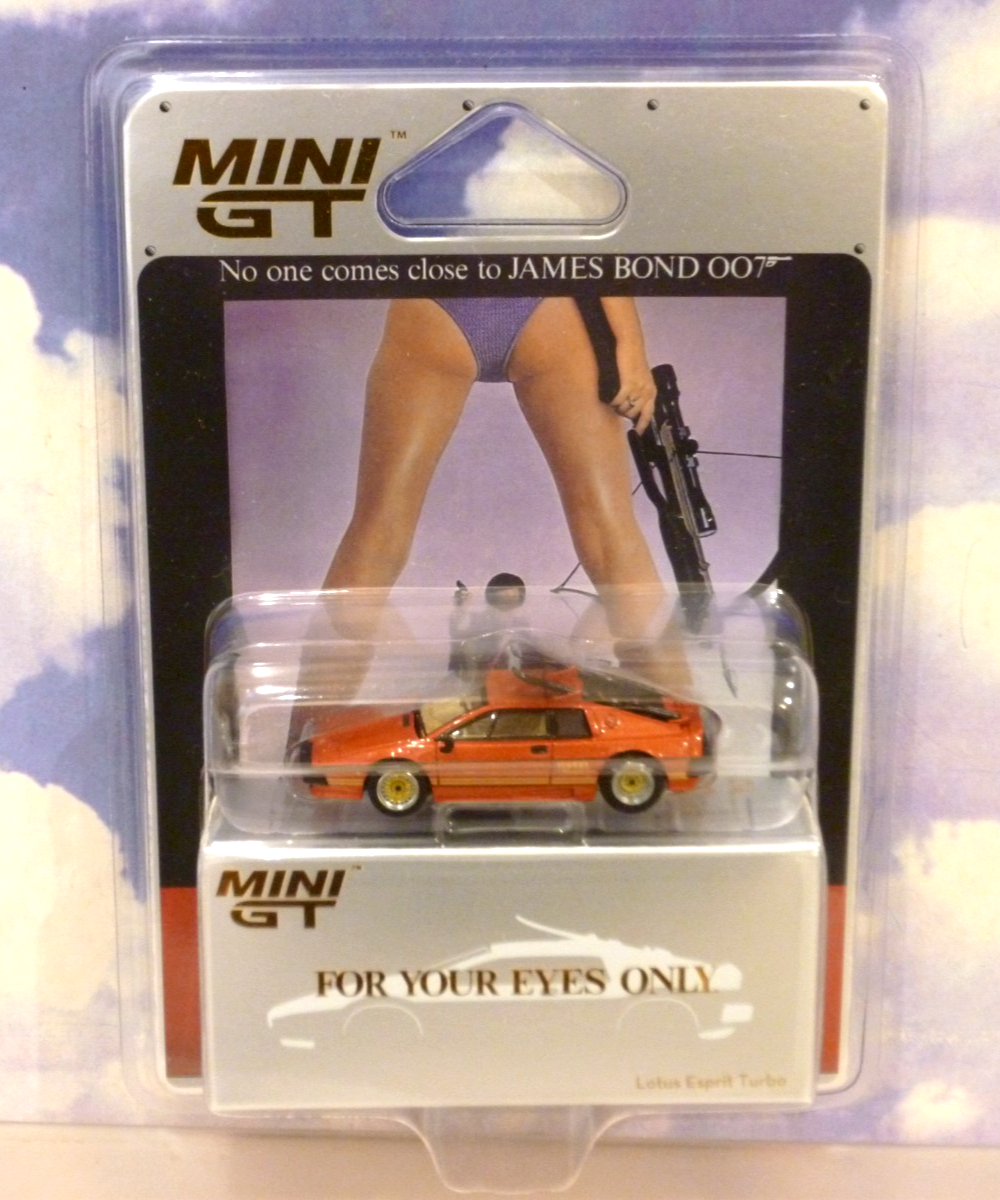 MINIGT 1/64 JAMES BOND 007 LOTUS ESPRIT TURBO FOR YOUR EYES ONLY ENGLISH CARD