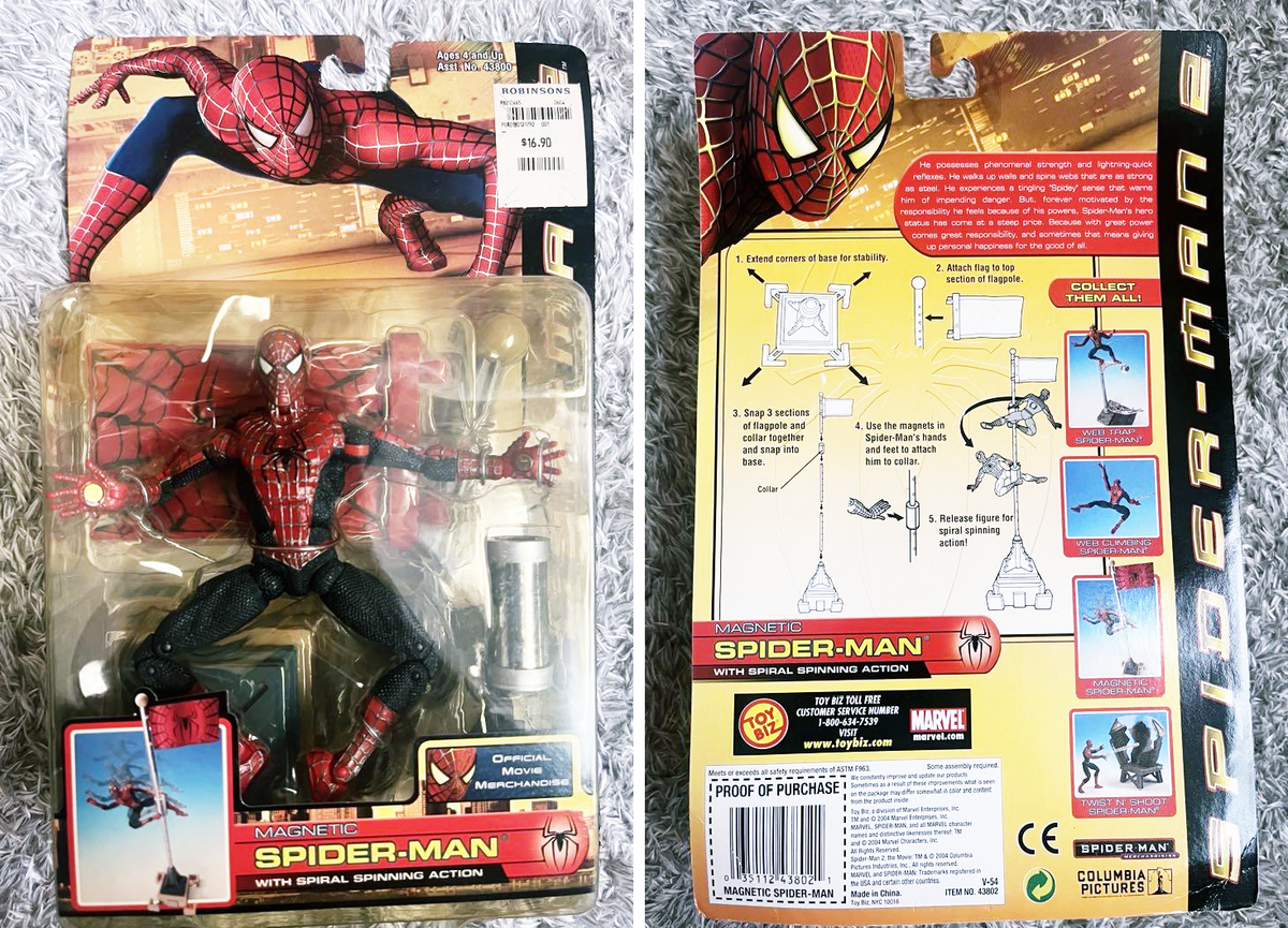 激レア　TOYBIZ スパイダーマンフィギュア　MAGNETIC トイビズ製 激レア トイビズ製 TOYBIZ スパイダーマン 映画フィギュア 初期