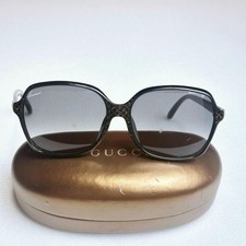 Gucci Sunglasses GG3636/F/S Butterfly Shape Interlocking GG Logo Black With Case