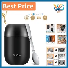 16 oz  Insulated Food Jar - Leak Proof Stainless Steel for Kids' Meals