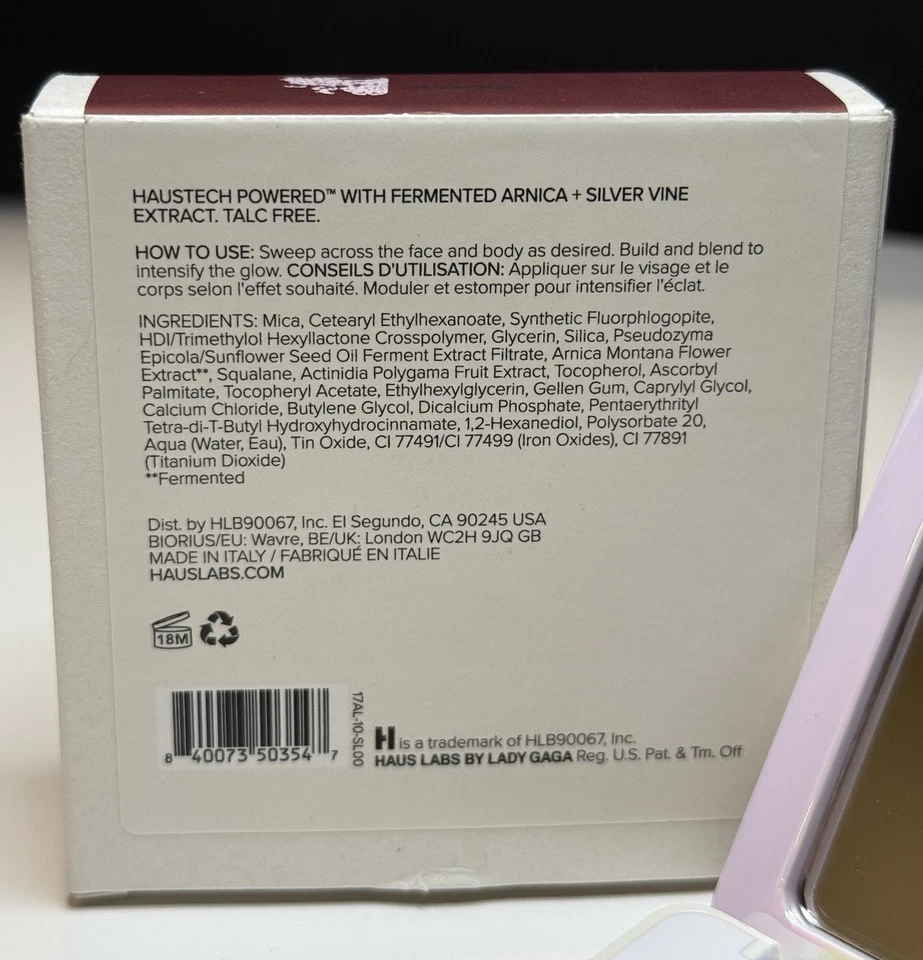 HAUS LABS от Lady Gaga • Bio-Radiant гель порошок хайлайтер • бронзит • новый в коробке - Изображение 3 из 4