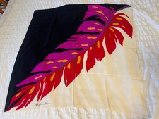 VTG Anne Klein Vera companies Bold Multi Floral Abstract 100 Silk Scarf 30  