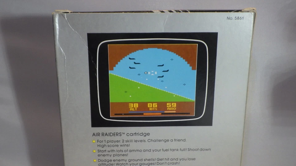 AIR RAIDERS Atari 2600 1982 M Network Video Game Cartridge, Manual & Box - Image 4 of 4