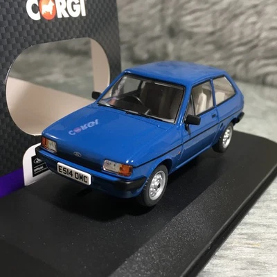NEW Corgi Vanguards 1:43 Ford Fiesta Mk2 1.1 Popular Plus Maritime Blue VA14402