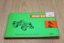 Deutz D50S D55 Lista części zamiennych Z1151-1 1962 xb11152